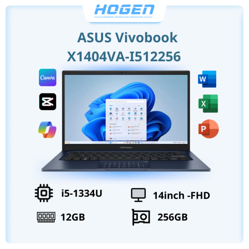 Laptop ASUS Vivobook X1404VA‑I512256 – Intel Core i5‑1334U | 12GB RAM | 256GB SSD | 14 inch FHD | Win11