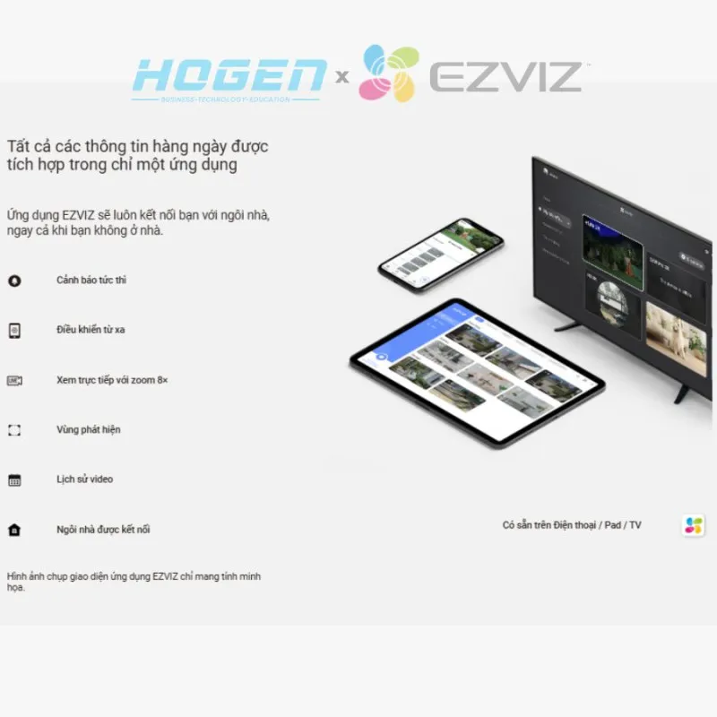 Camera Wifi EZVIZ E6 - AI CAO CẤP- Siêu Nét (5.0MP/3K)