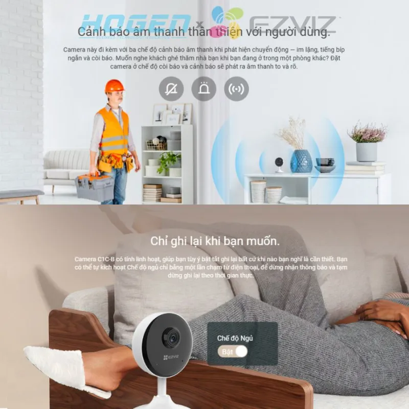 EZVIZ C1C-B 1080P – Camera Wifi trong nhà thông minh