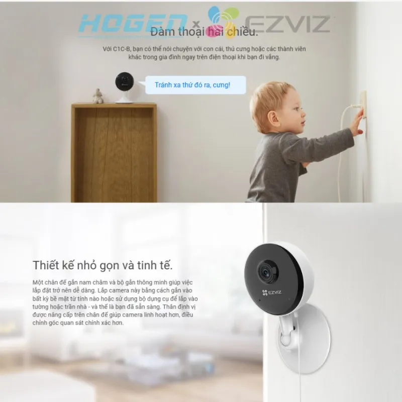 EZVIZ C1C-B 1080P – Camera Wifi trong nhà thông minh