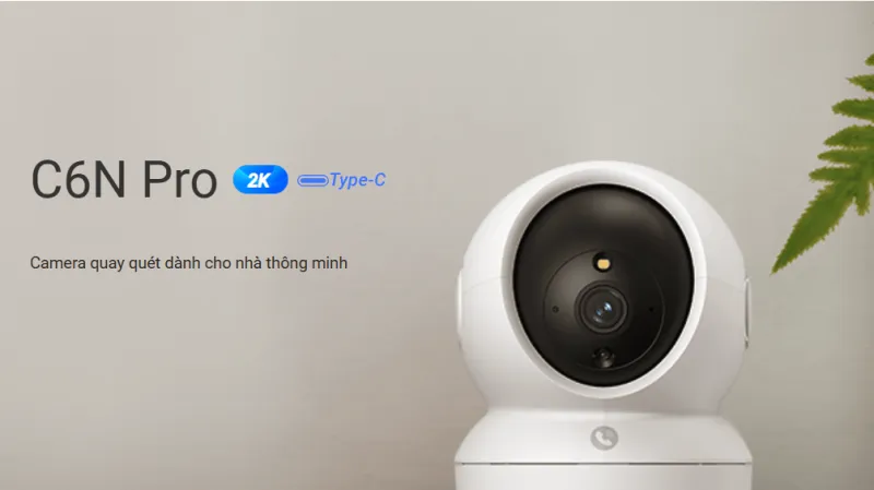 Camera Wifi EZVIZ C6N PRO 3MP 2K, Xoay 360 , Màu đêm thông minh.