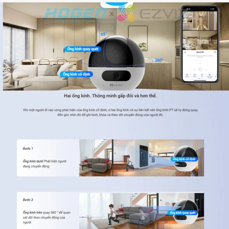 Camera Wifi EZVIZ C7 DUAL (8.0MP, 2K+)