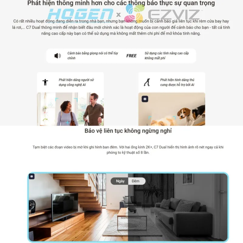 Camera Wifi EZVIZ C7 DUAL (8.0MP, 2K+)
