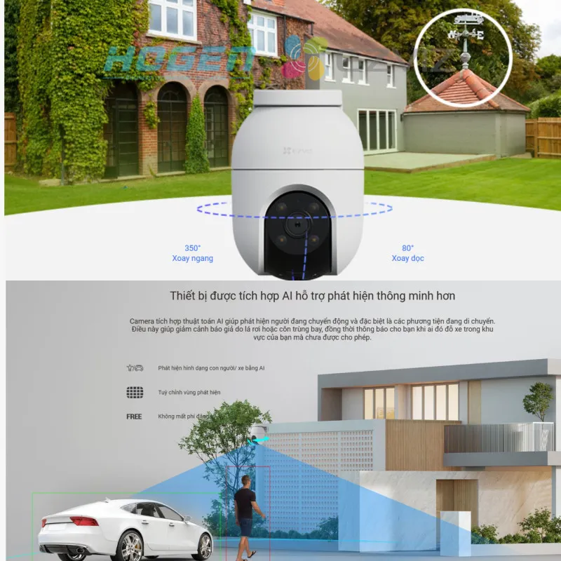 Camera Wifi EZVIZ C8C (4.0MP/2K+)