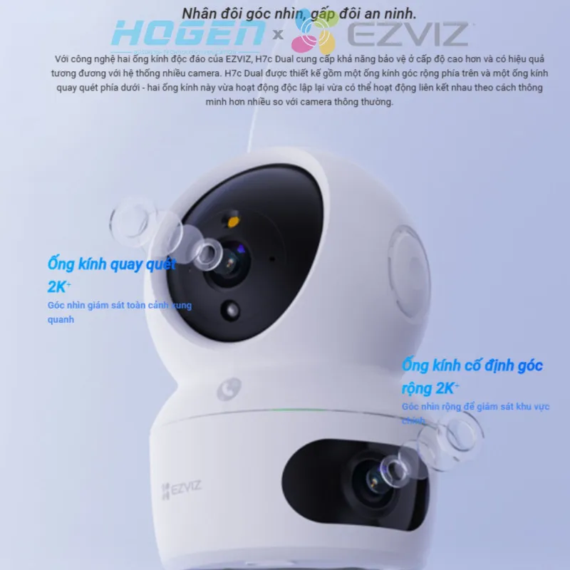 Camera Wifi EZVIZ H7C DUAL (8.0MP, 2K+)