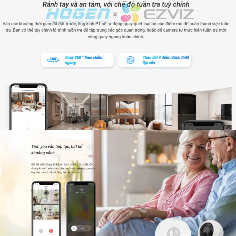 Camera Wifi EZVIZ H7C DUAL (8.0MP, 2K+)