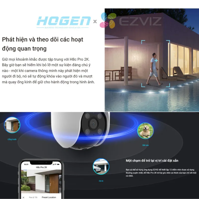 Camera Wifi EZVIZ H8C PRO (3.0MP/2K)