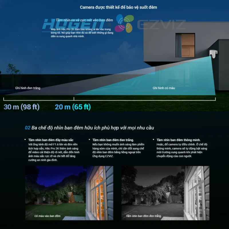 Camera Wifi EZVIZ H8C PRO (3.0MP/2K)