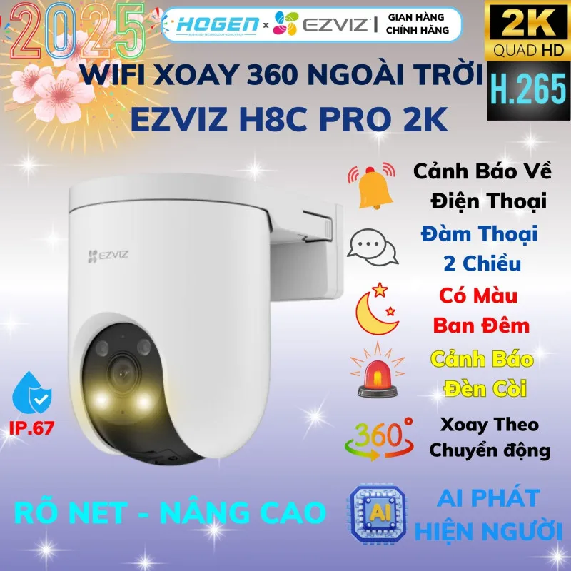 Camera Wifi EZVIZ H8C PRO (3.0MP/2K)