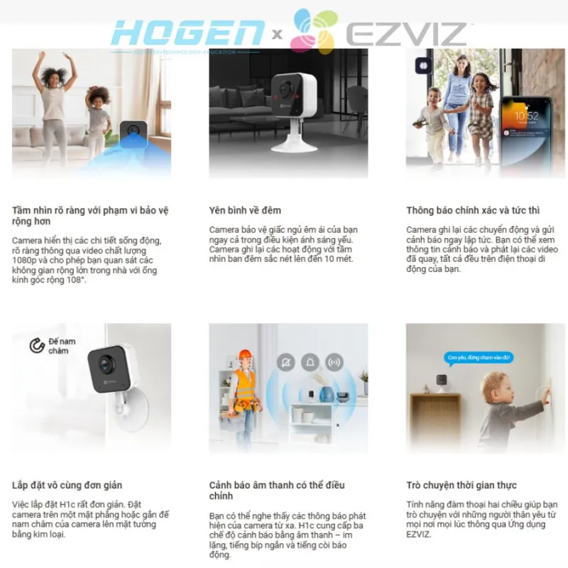 Camera Wifi EZVIZ H1C (2.0MP)