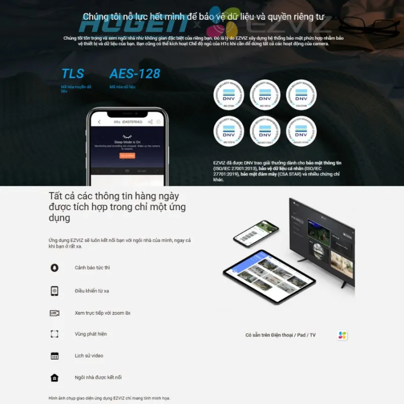 Camera Wifi EZVIZ H1C (2.0MP)