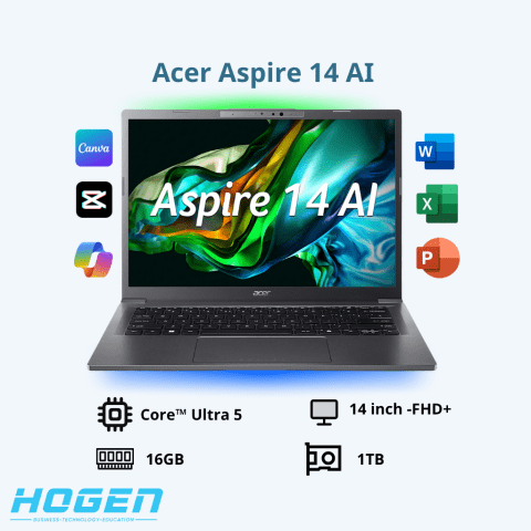 Acer Aspire 14 AI (Ultra7/16GB/60Hz/1TB)