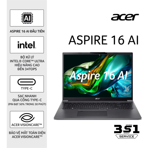 ACER ASPIRE 16 AI (Ultra 7/IPS, FHD+)