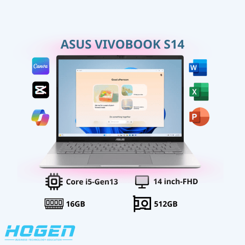 Laptop ASUS Vivobook S 14 (Core i5-13420H|16GB|512GB|14inch|Laptop AI)