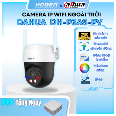 Camera Wifi quay quét 3MP DAHUA DH-P3AS-PV