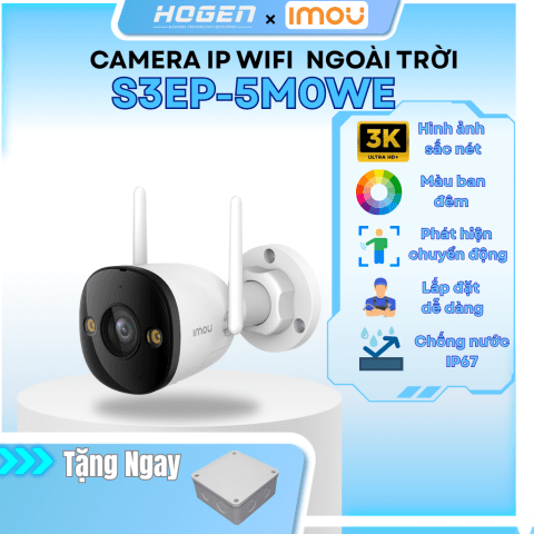 Camera Wifi ngoài trời Full Color iMOU IPC-S3EP-5M0WE (Bullet 3 5MP)