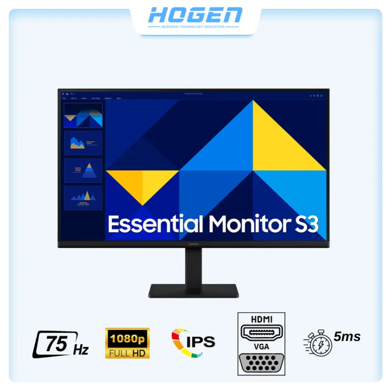 Màn Hình SAMSUNG LS24D300GAEXXV (24 inch - IPS - FHD - 5ms - 100Hz)