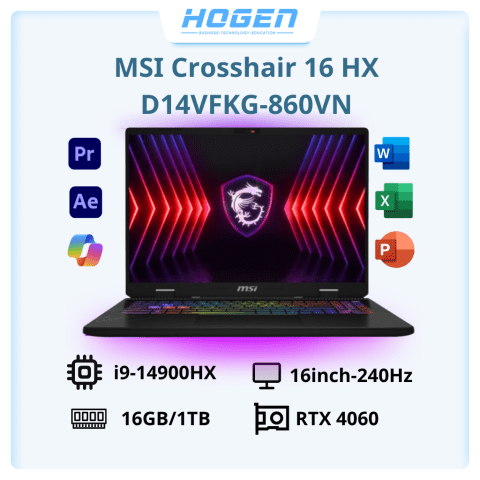 MSI Crosshair 16 HX D14VFKG-860VN (i9 14900HX/ 16GB D5/ 1TB/ RTX 4060/ 16 QHD 240Hz/ Win11)