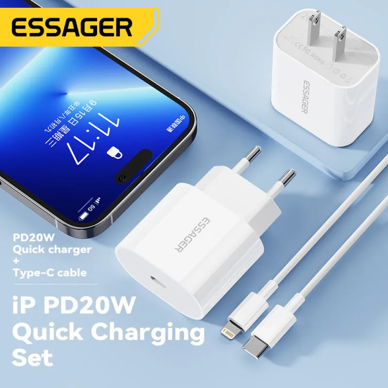 Bộ sạc iphone ESSAGER ES-CD30 PD20W