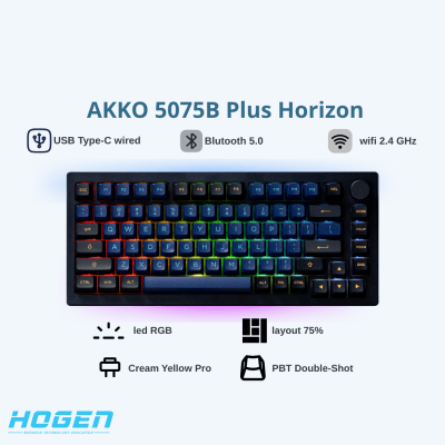 Bàn phím cơ AKKO 5075B Plus Horizon (Hotswap/RGB/Multi-modes)