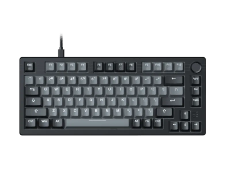 Bàn phím cơ Gaming DAREU EK75 GREY BLACK (2 sides RGB strip, Multi-Led, PBT Double Shot OEM profile, DareU DREAM sw)