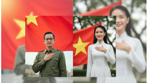 Cực đỉnh. Trend tạo ảnh bằng ChatGPT mừng ngày quốc khánh 2-9.