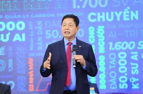 Chủ tịch FPT Trương Gia Bình tại Diễn đàn Phát triển Xung lực mới cho Quốc gia và Lễ ra mắt Liên minh Nhân lực chiến lược thực thi Nghị quyết 57-NQ/TW
